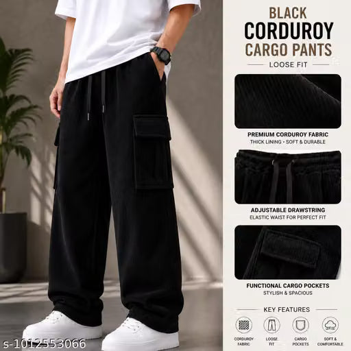 Men Trendy Polo T Shirt with Cargo Pant || Polo Neck T Shirt for Men || Casual Cargo Trouser || Regular Fit Stylish Outfit || Men's Combo Set (Pack of 2)