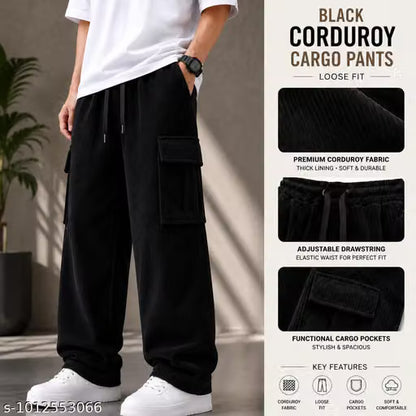 Men Trendy Polo T Shirt with Cargo Pant || Polo Neck T Shirt for Men || Casual Cargo Trouser || Regular Fit Stylish Outfit || Men's Combo Set (Pack of 2)