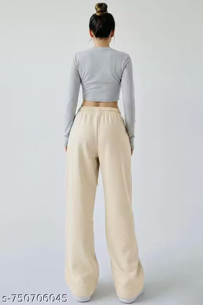 WIDE LAG BAGGY WOMEN @GIRLS STYLISH TROUSEER PANT