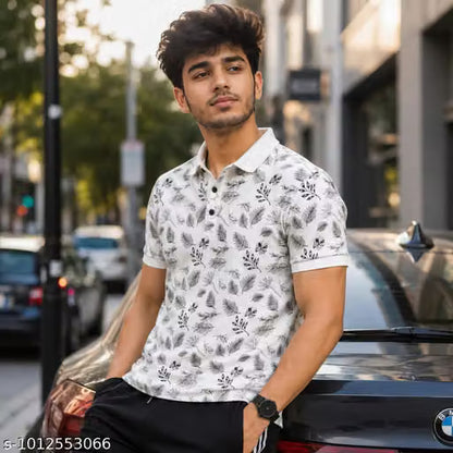 Men Trendy Polo T Shirt with Cargo Pant || Polo Neck T Shirt for Men || Casual Cargo Trouser || Regular Fit Stylish Outfit || Men's Combo Set (Pack of 2)
