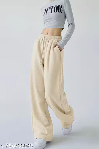 WIDE LAG BAGGY WOMEN @GIRLS STYLISH TROUSEER PANT